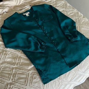 Vintage Dark Green Blouse